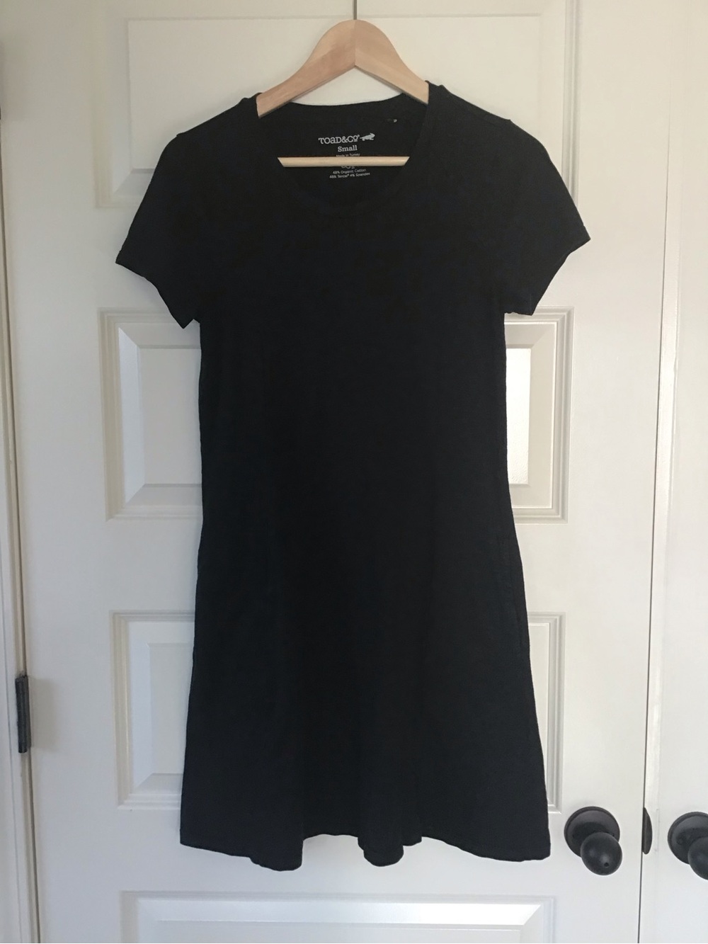 Toad&Co Black Windmere Short sleeve Dress